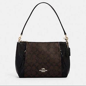 Coach Marlon Shoulder Bag In Signature Canvas